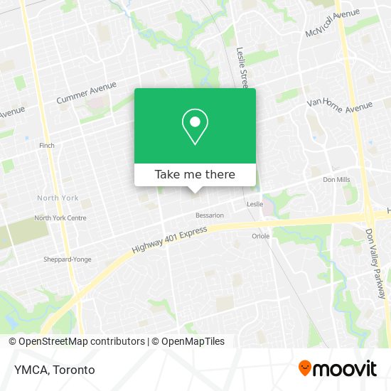 YMCA map