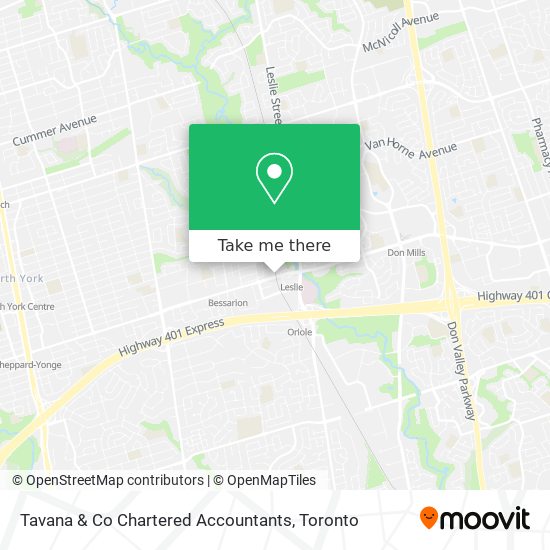 Tavana & Co Chartered Accountants map