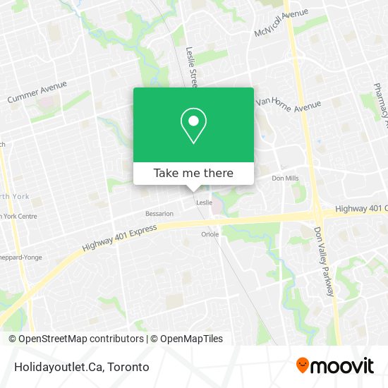 Holidayoutlet.Ca map