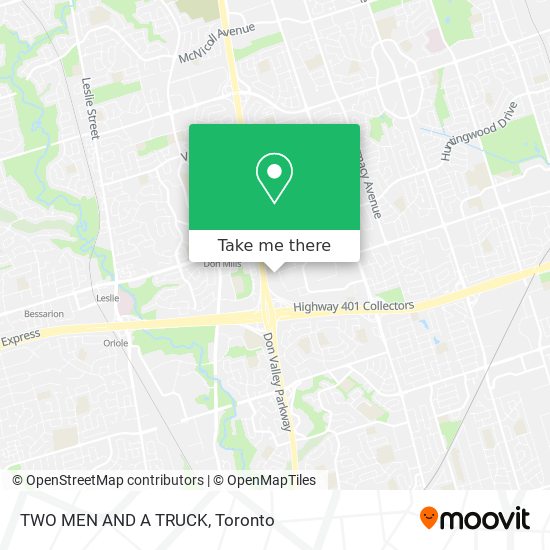 TWO MEN AND A TRUCK map