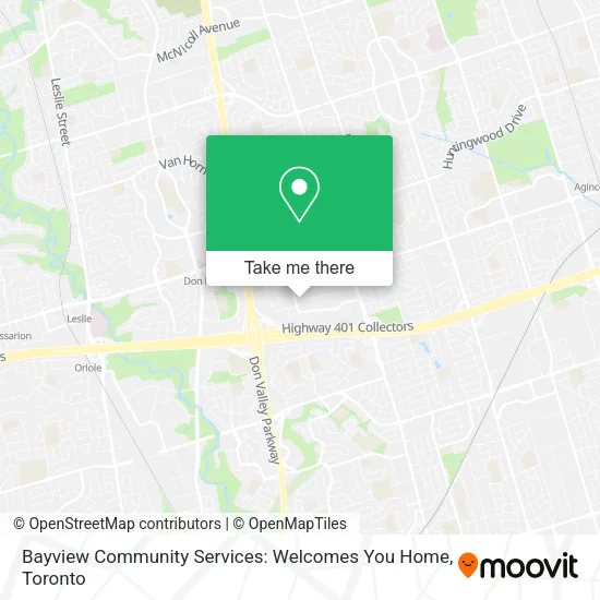 Bayview Community Services: Welcomes You Home map