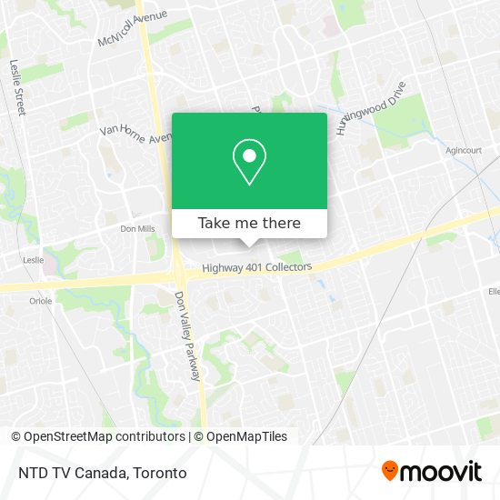 NTD TV Canada map