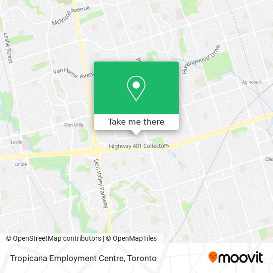 Tropicana Employment Centre map