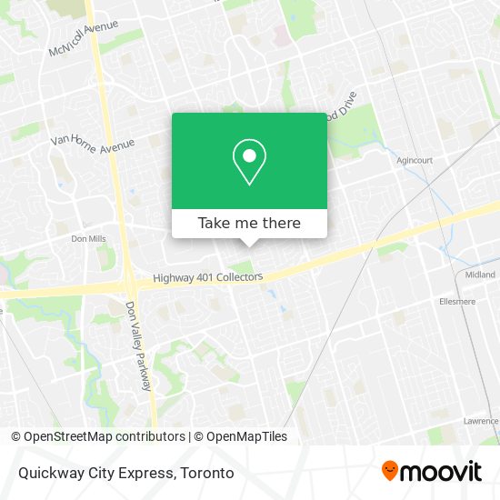 Quickway City Express map