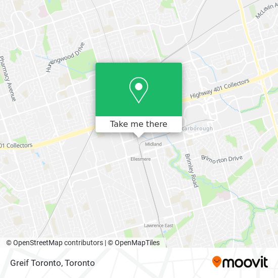 Greif Toronto map