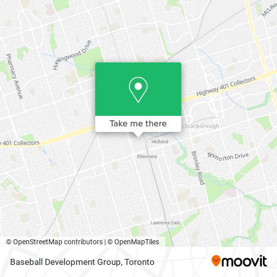 Baseball Development Group map