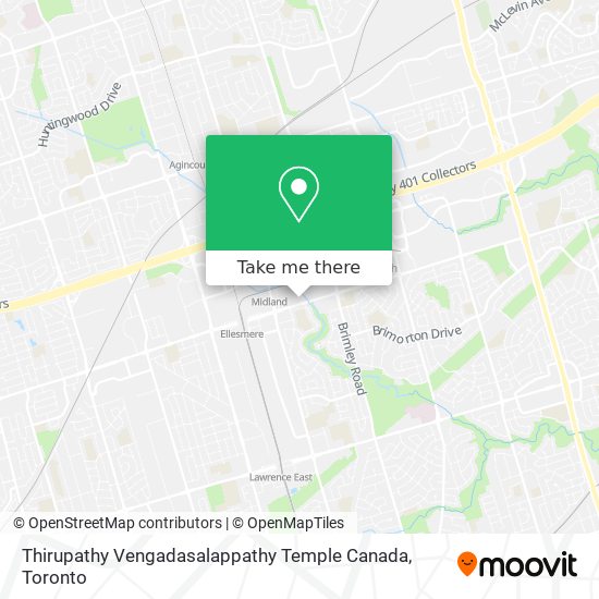 Thirupathy Vengadasalappathy Temple Canada map