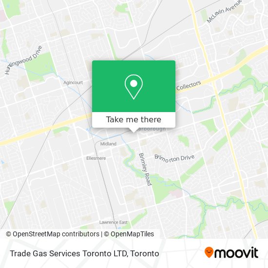 Trade Gas Services Toronto LTD map