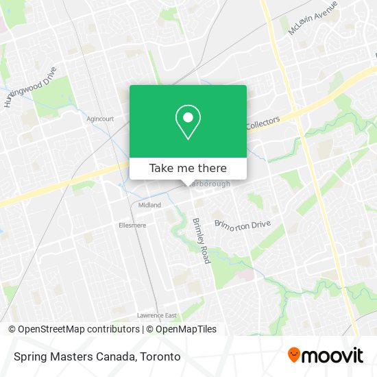 Spring Masters Canada map