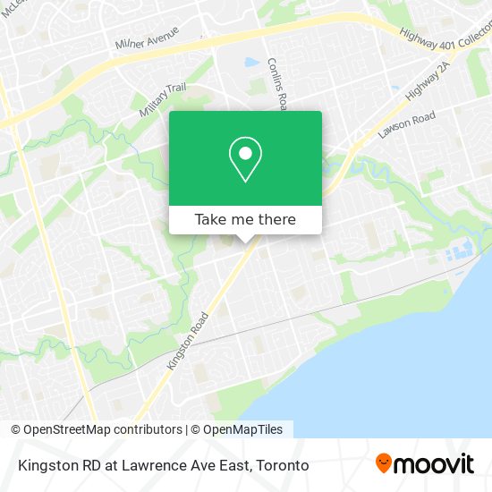 Kingston RD at Lawrence Ave East map