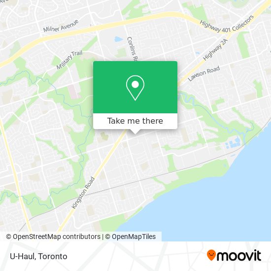 U-Haul map