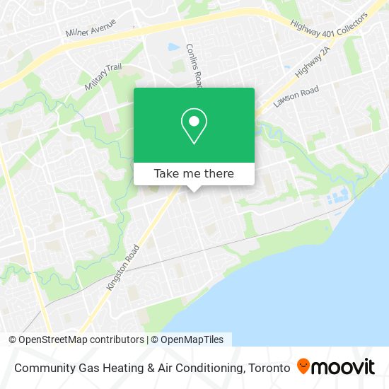 Community Gas Heating & Air Conditioning map