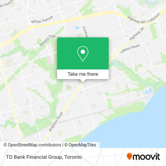 TD Bank Financial Group map