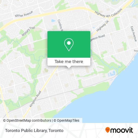 Toronto Public Library map