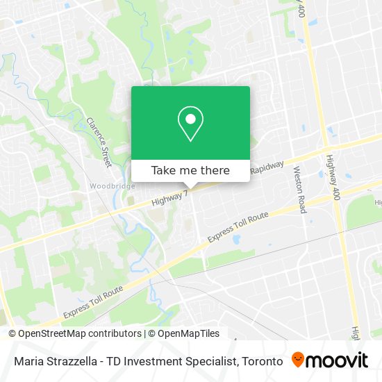 Maria Strazzella - TD Investment Specialist map