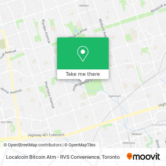 Localcoin Bitcoin Atm - RVS Convenience map