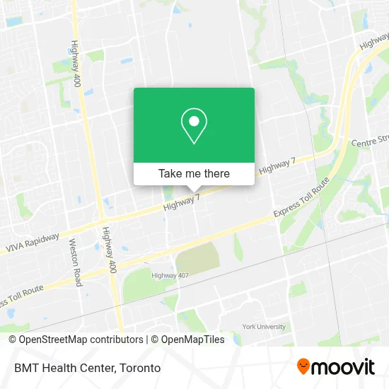 BMT Health Center map