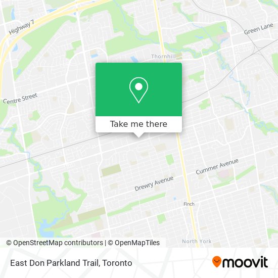 East Don Parkland Trail map