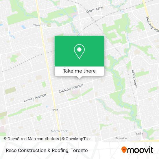 Reco Construction & Roofing map