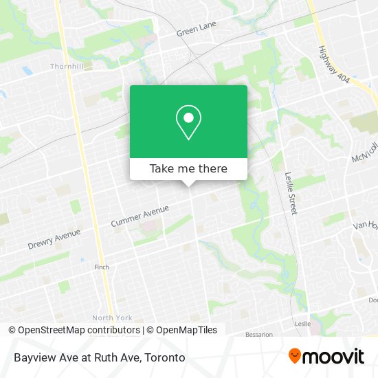 Bayview Ave at Ruth Ave map