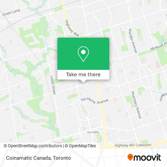 Coinamatic Canada map