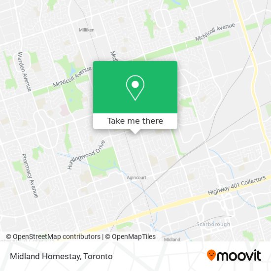 Midland Homestay map