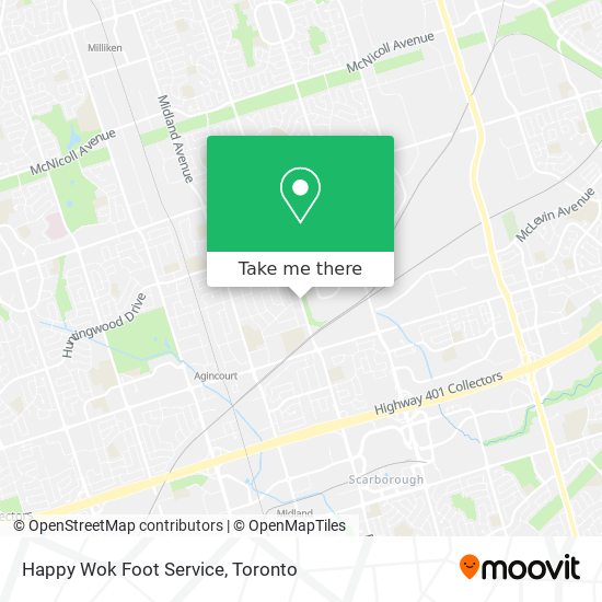 Happy Wok Foot Service map