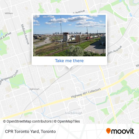 CPR Toronto Yard map
