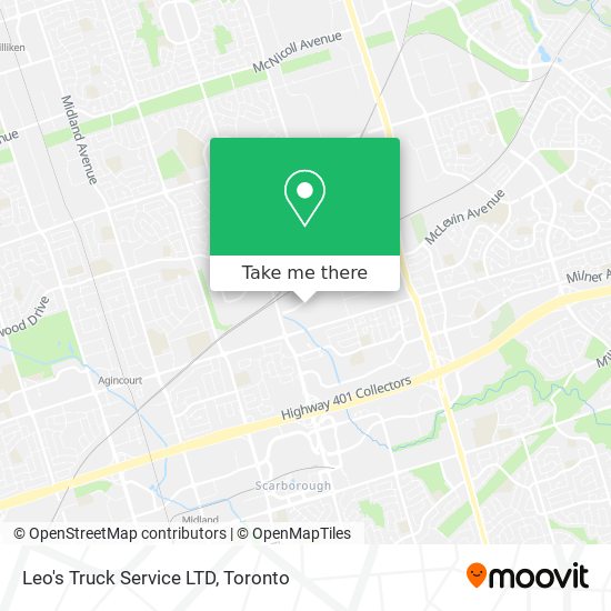 Leo's Truck Service LTD map