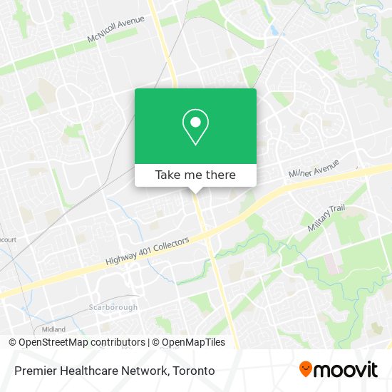Premier Healthcare Network map