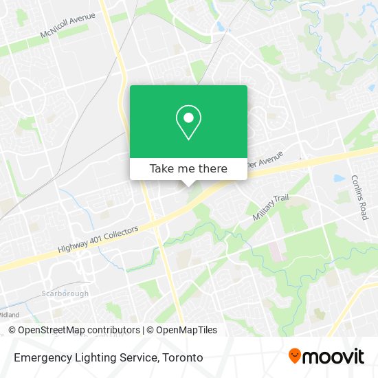 Emergency Lighting Service map