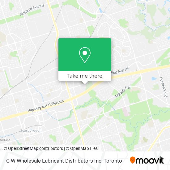 C W Wholesale Lubricant Distributors Inc map