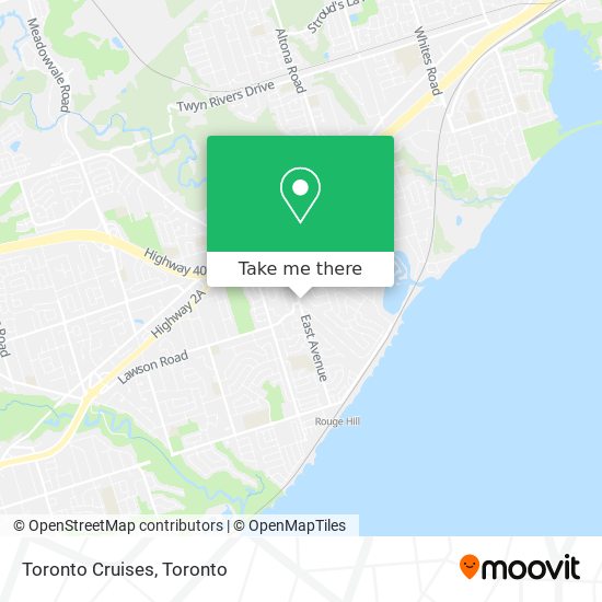 Toronto Cruises map