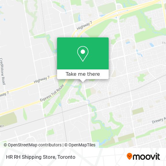 HR RH Shipping Store map