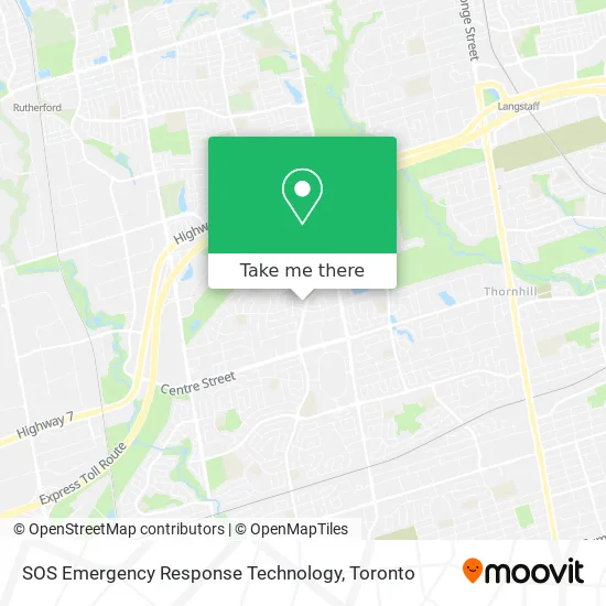 SOS Emergency Response Technology map