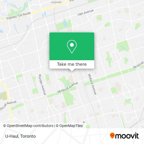 U-Haul map