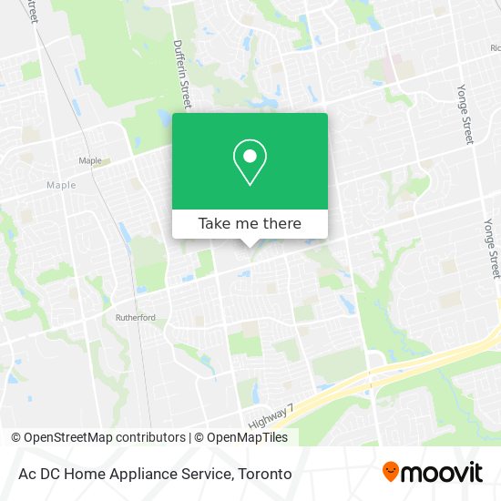 Ac DC Home Appliance Service map