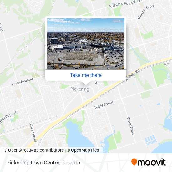 Pickering Town Centre map