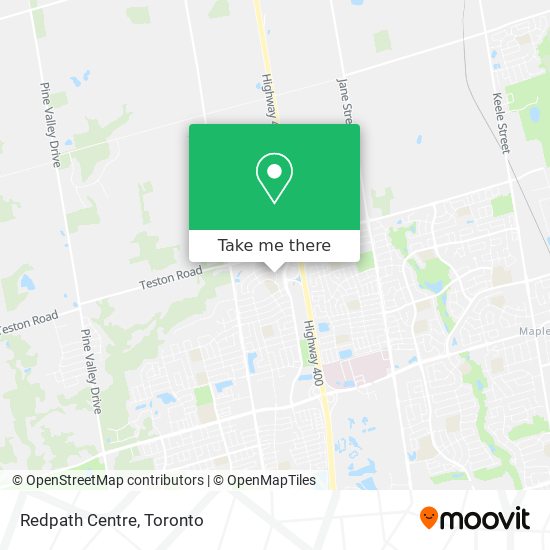 Redpath Centre map