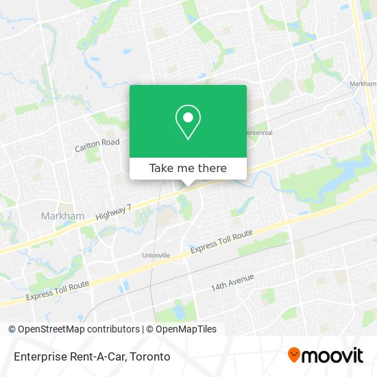 Enterprise Rent-A-Car map