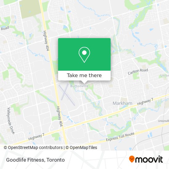 Goodlife Fitness map