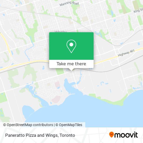 Paneratto Pizza and Wings map