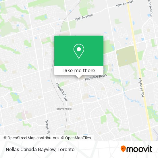 Nellas Canada Bayview map