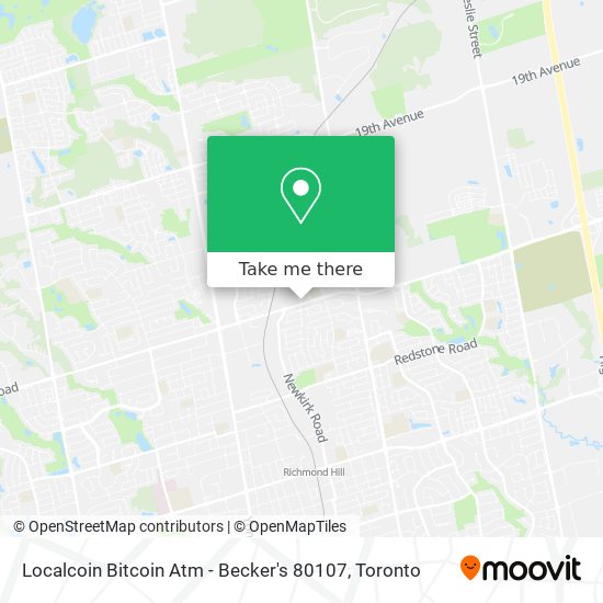 Localcoin Bitcoin Atm - Becker's 80107 map