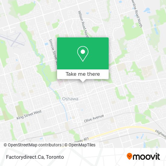 Factorydirect.Ca map