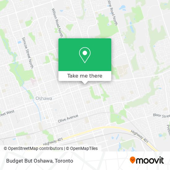 Budget But Oshawa map