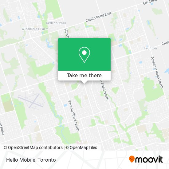 Hello Mobile map