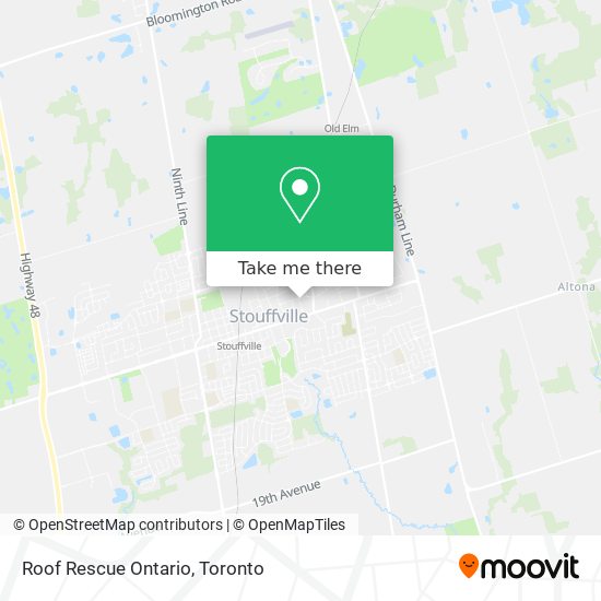 Roof Rescue Ontario map