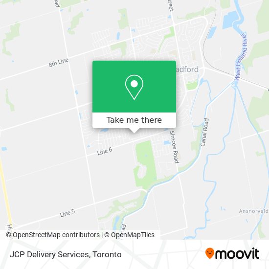 JCP Delivery Services map