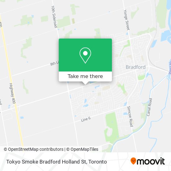 Tokyo Smoke Bradford Holland St map